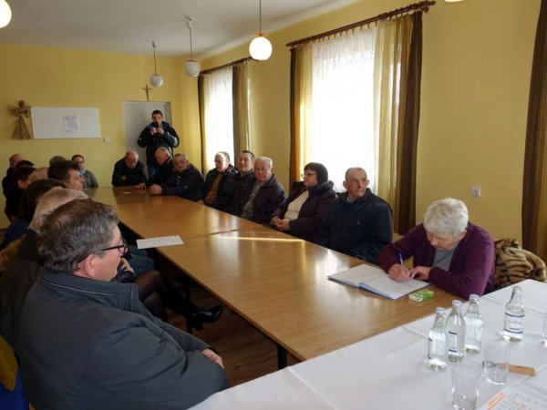 Zebranie wiejskie w Bukowie