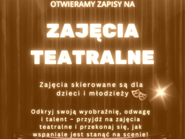 Zajęcia teatralne dla dzieci i młodzieży