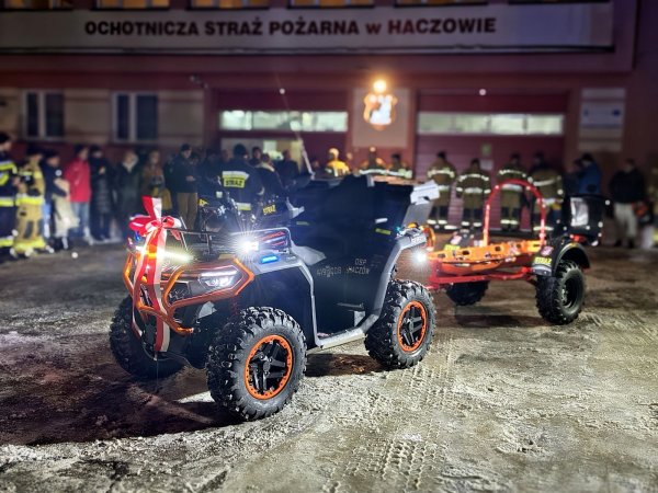 Powitanie nowego quada w OSP Haczów