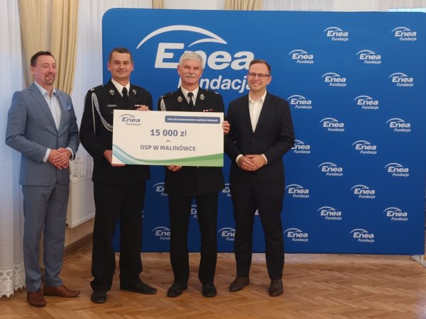 Fundacja Enea wspiera OSP Malinówka