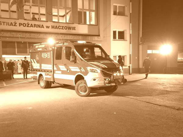 Uroczyste powitanie nowego wozu w OSP Haczów