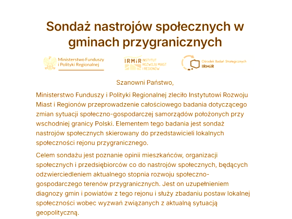 Jak żyje się w Twojej okolicy?