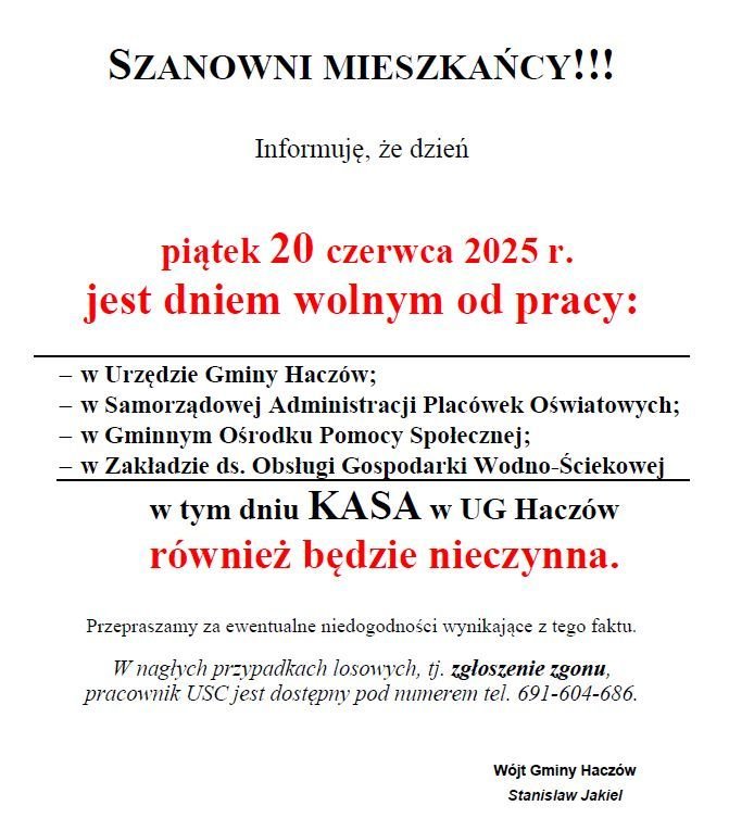dzień wolny