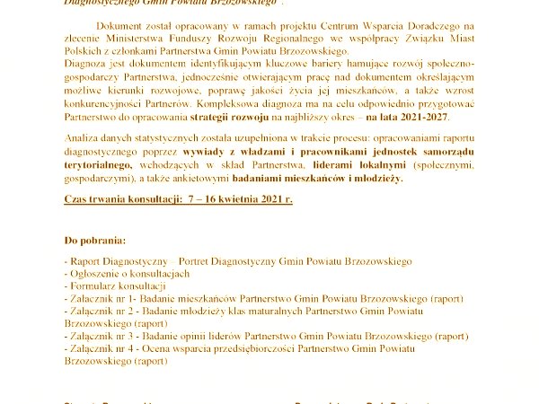Konsultacje społeczne