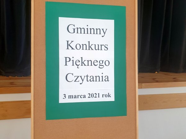 Gminny konkurs pięknego czytania