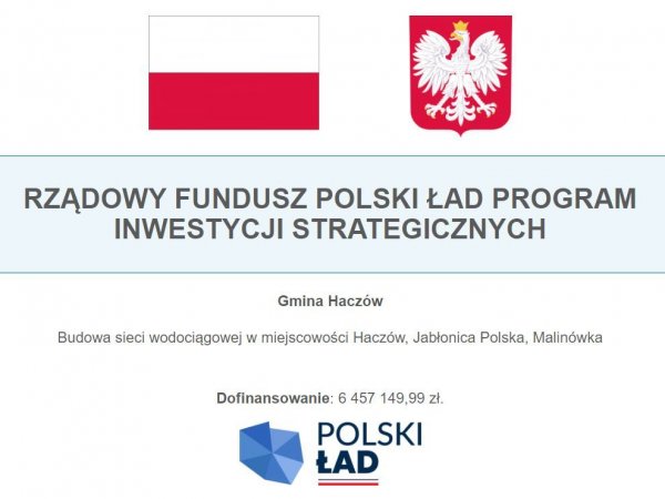 Budowa wodociągu - Haczów, Jabłonica Pol., Malinówka