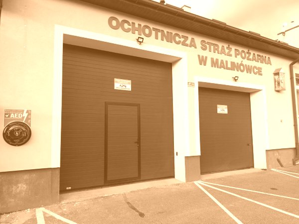 Nowy defibrylator AED w remizie OSP Malinówka