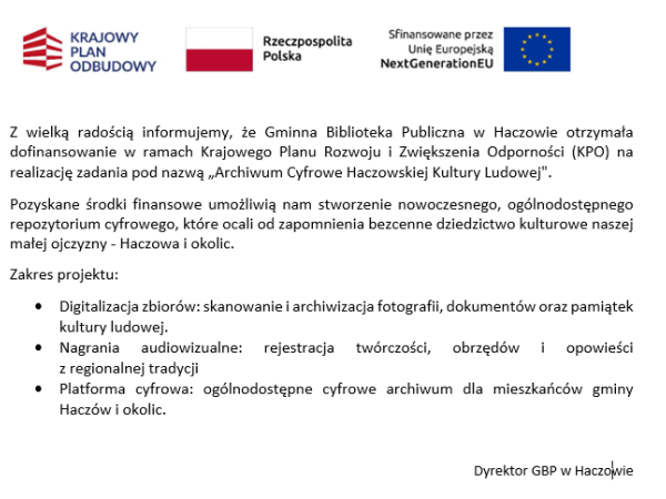 Archiwum Cyfrowe Haczowskiej Kultury Ludowej