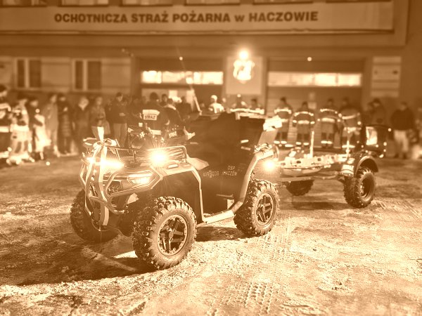 Powitanie nowego quada w OSP Haczów