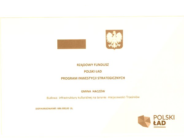 Dofinansowanie budowy infrastruktury kulturalnej w Trześniowie