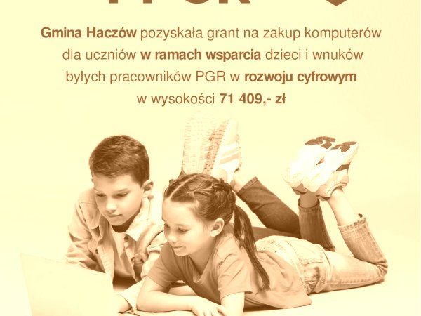 Informacja o projekcie z udziałem środków UE - Granty PPGR