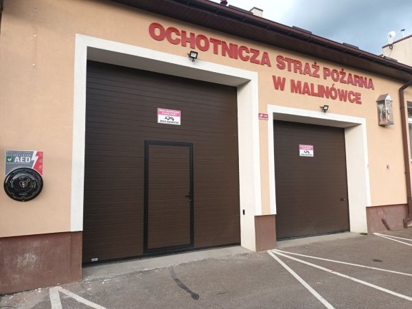 Nowy defibrylator AED w remizie OSP Malinówka