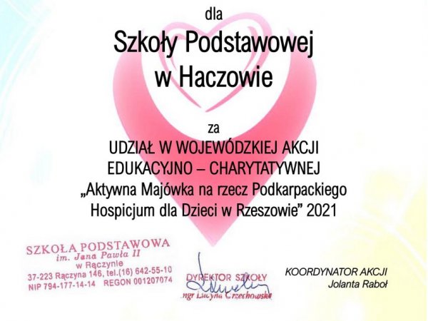 Aktywna Majówka na rzecz Podkarpackiego Hospicjum dla Dzieci w Rzeszowie
