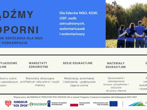 Bądźmy odporni - bezpłatne warsztaty
