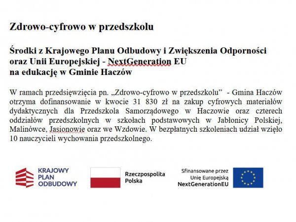 Zdrowo-cyfrowo w przedszkolu