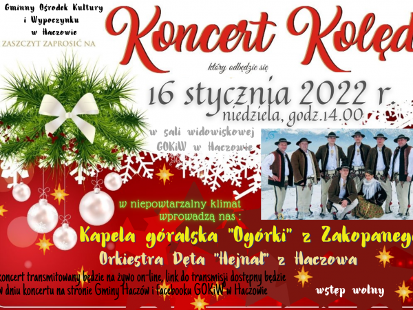 Koncert kolęd 16 stycznia 2022 r.