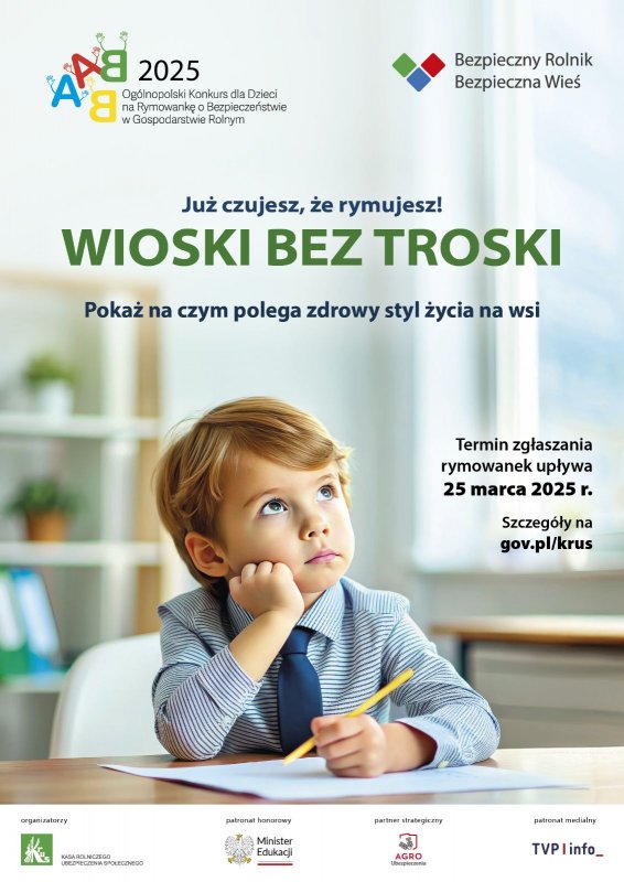 Konkurs na rymowankę - KRUS